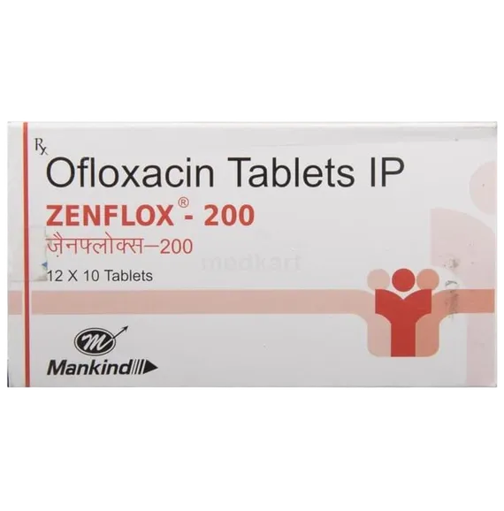 zenflox 200mg tablet 10's